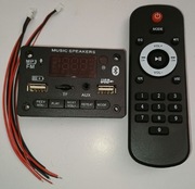 wzmacniacz 80W 2x40w płyta dekodera Bluetooth 7V-24V mikrofon FM Radio USB