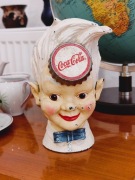 Skarbonka Sprite Boy Coca-Cola żeliwo USA lata 50