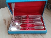 ŁYŻECZKI DO HERBATY SREBRO PRÓBA 875 ROSJA