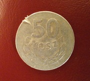 Moneta 50 gr groszy PRL 1976 z obiegu