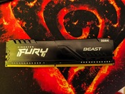 pamięć RAM DDR4 KINGSTONE FURY BEAST 8gb