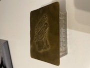 Stara kaseta na papierosy lub cygara. Przedwojenna