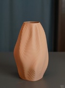 HEARTWOOD – nowoczesny wazon dekoracyjny, ciemny beż, 20 cm