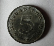 Niemcy - Trzecia Rzesza 5 reichsfenigów, 1941 r. „D” - Monachium (S167)