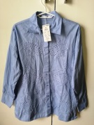 Koszula damska ażurowa niebieska rozm S Reserved