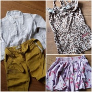 Spodniczka letni kombinezon dla dziewczynki 