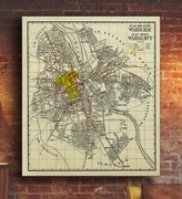 Stary plan Warszawa 1943r. 70x50cm