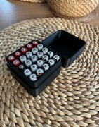 Pudełko, organizer do przechowywania baterii AAA 25 sztuk