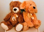 Pluszaki 2 sztuki 40 cm nowe 