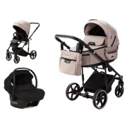 Adamex Zico New TK-72 Beż wózek 3w1 z Adamex by Avionaut Cosmo 2.0 | Black