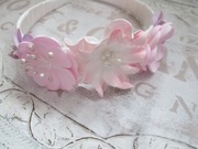 Kwiatowa opaska z piankowych kwiatów*Sesja zdjęciowa*Komunia