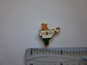 Magnes na lodówkę - 446g. INDIE Metalowa mapa 