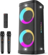 Maszyna karaoke TONOR K60 Bluetooth + 2 mikrofony LED USB TF