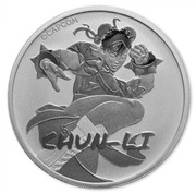 Tuvalu: Street Fighter - Chun Li 1 uncja Srebra 2022