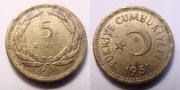 Turcja 5 kurus 1951 r.