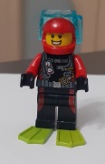Lego Town City Beachgoer - Scuba Diver - cty0764