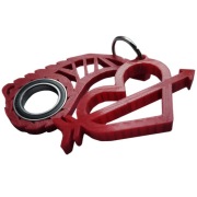 KEYSPINER BRELOK DO KLUCZY + SERCE ZE STRZAŁĄ ZESTAW TIKTOK KEY BRELOK