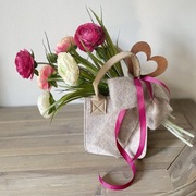 Kompozycja na stół prezent Walentynki Dzień Babci sztuczna