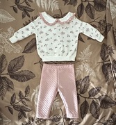 Komplet niemowlęcy bluzka z długim rękawem i długie spodenki 3-6m