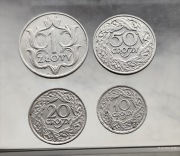 Zestaw 1 zł, 50, 20, 10 groszy 1923