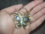 Brelok motylek złoty