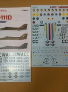 Caracal Models 48223 F-111 D Aardvark USAF kalkomania 1/48