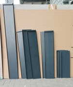 Parapety zewnętrzne aluminiowe antracyt gr. 2 mm s