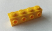 KLOCEK LEGO  30414  4 X 1 ŻÓŁTY 