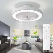 Wentylator sufitowy POWROL 19” z lampą LED i pilotem 48W