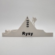 Magnes Rysy góry pamiątka prezent szczyt personalizacja napis Tatry Tatra