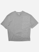 Jasno zielona liminkowa koszulka Burberry London Nadruk Retro Vintage