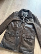 Kurtka Skórzana WILLSOOR Brązowa Męska Elegancka