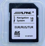 Aktualizacja map stacji multimedialnych Alpine EU 2025Q2