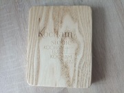 Deska dekoracyjna "Kocham siebie, kocham ludzi, kocham świat"