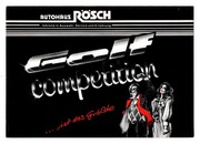 KOLEKCJONERSKI PROSPEKT PRL ROSCH VW GOLF MK2 COMPTETITION - TUNING 