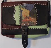 ANTON Torba skórzana. Taras kawiarni w nocy -  Vincent van Gogh