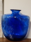 Wazon szklany Wiesenthalhütte, lata 70-te, szkło pop-art, vintage