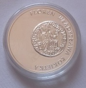 20zł Floren Władysława Łokietka Srebro Certyfikat Menniczy połysk Piękna
