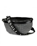 Nowa stylowa saszetka saszetka z białymi kryształami z metką