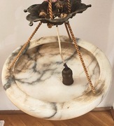 Stara duża lampa plafon marmur