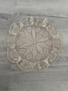 Serweta szydełko śr. 45 jasny beż