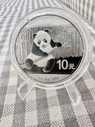 Moneta 1oz Panda Chiny 2014 10 yuan Ag srebro