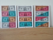 tryptyk pt. "kolorowy sen" o wymiarach ok. 30 x 63 cm.