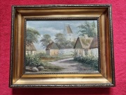 Stary obraz na płótnie J. Kock