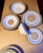 Serwis obiadowy komplet zestaw jak na zdjeciu niekompletny