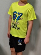 Modny komplet dziecięcy koszulka + spodenki z motywem SIX SEVEN 67