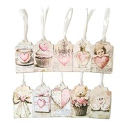 Tagi Etykiety Papierowe Zawieszki Metki Cenówki 10 szt. 9,5x5,7 cm