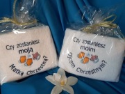 Ręcznik kąpielowy z haftem komputerowym