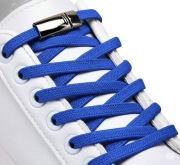 Elastyczne niebieskie sznurówki z zapięciem magnetycznym bez wiązania