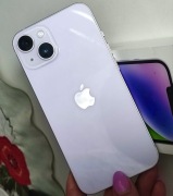 Nie podróbka Apple IPhone 14 128gb LILAC IOS telefon, ładowarka, szkł, etui
